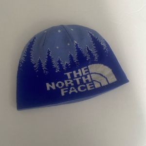 Good used condition kids purple north face winter hat